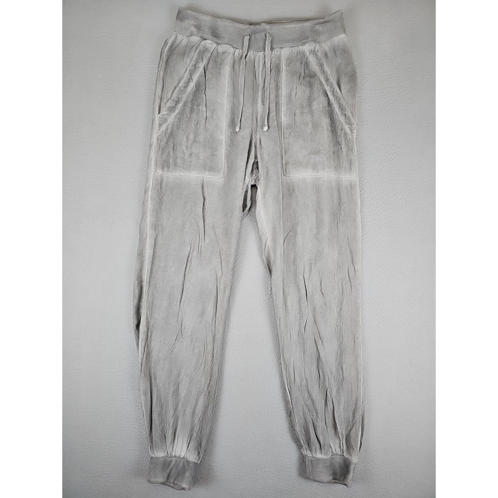 Athropologie Cloth & Stone Joggers Size Small Gray Lightweight Rayon Made in USA